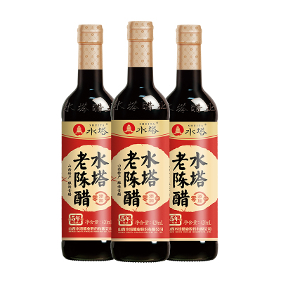 水塔老陈醋五年6度酸420ml*3