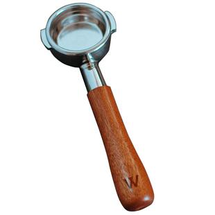 「WOWA原创」58mm/54mm通用无底手柄意式咖啡机实木无底手柄