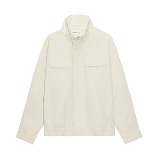 美特斯邦威夹克男2026春季新款潮流宽松廓形简约舒适休闲立领外套