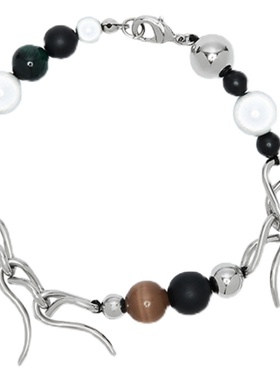 水滴水滴串珠猫眼石轻奢手链轻奢