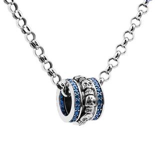 法国IDee纯银小蛮腰项链男女情侣吊坠小众设计感925泰银闪钻饰品