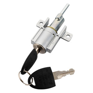 铁皮文件柜抽屉联动锁飞机锁WT连杆锁三连锁一锁三抽屉偏三斗柜锁