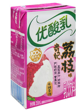 伊利优酸乳贵妃荔枝味250ML/24盒
