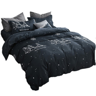 纯棉床单三件套学生宿舍单人1.2米2被单枕套两件单件1.5m被子被套