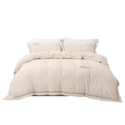 乐优家冰雪奇缘肌理绒加厚四件套