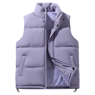 羽绒棉加厚马甲定制工作服印logo企业活动志愿者背心4S店销售工装