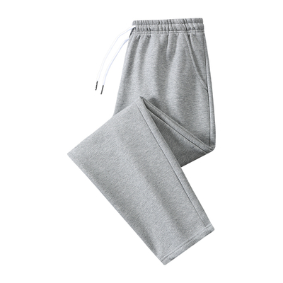 加绒重磅卫裤直筒休闲裤加厚保暖