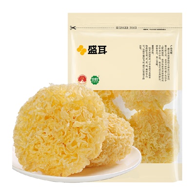 盛耳古田银耳胶质满满色泽淡黄