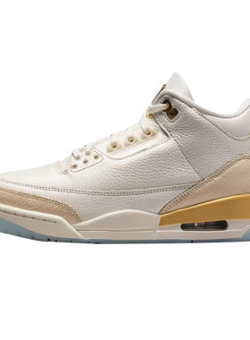 耐克AJ3白金女款中帮复古篮球鞋