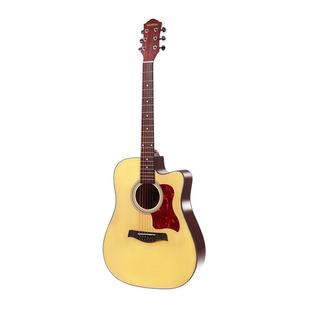 莫森民谣吉他初学者男生女生学生新手入门专用单板木吉他41寸正品