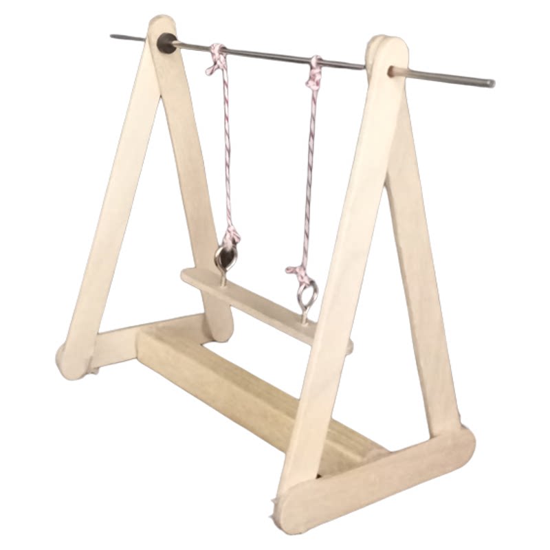 科技小制作手工diy材料一年级三角形教具秋千幼儿园作品半成品