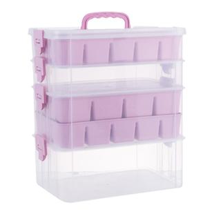 拼图收纳盒磁力片儿童玩具积木分类收纳箱钓鱼配件分类透明整理盒