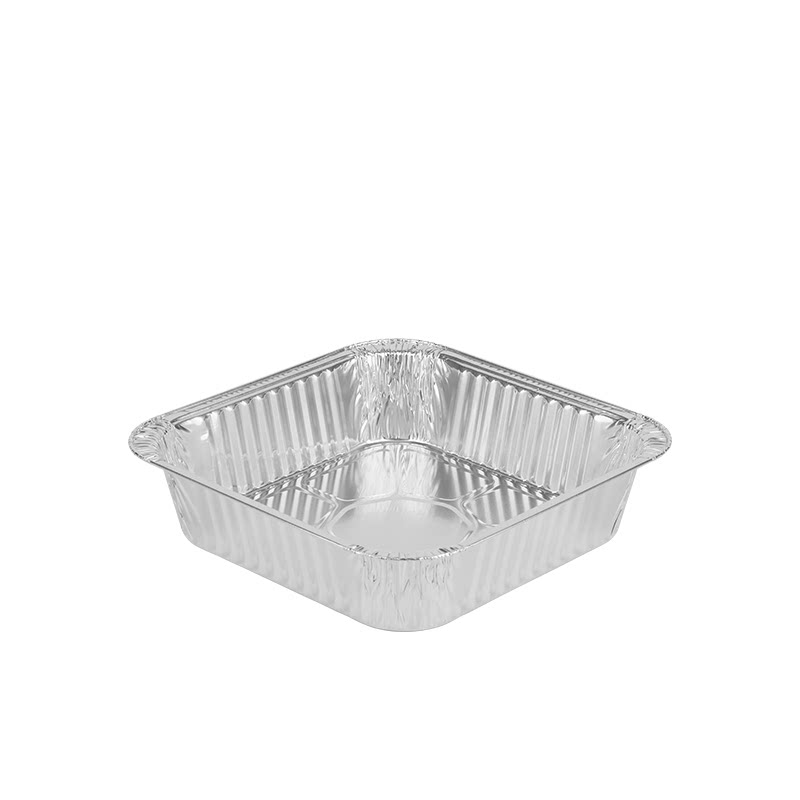 空气炸锅专用方形食品级烧烤锡纸盘家用加深锡箔纸烤箱用铝箔餐盒