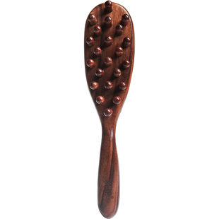 素娘 檀木头皮按摩梳 头部经络梳拨筋养生头疗防静电女士家用梳子