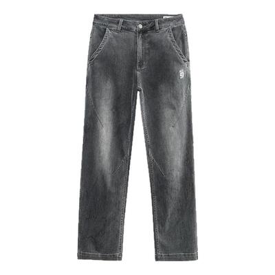 ONIARAI/鬼洗25秋季新品腿型修饰线条微弹黑牛仔男式长裤 24B3407