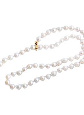 【原版】法国设计师珍珠气质毛衣链项链女长款轻奢配饰颈链