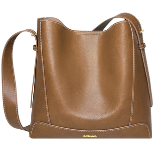 奥康水桶包2026新款植鞣皮通勤包女款单肩包大容量斜挎包新年礼物