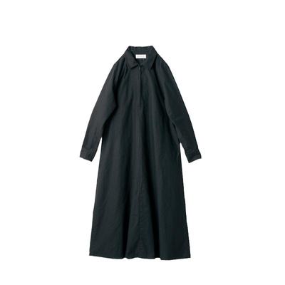 桑妮库拉拉链前襟A字裙型连衣裙