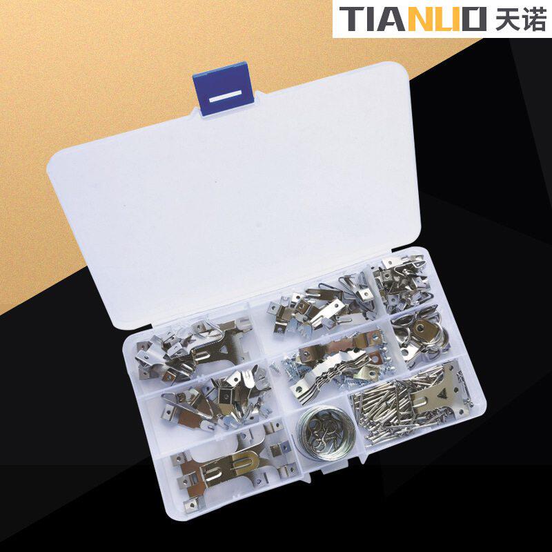 跨境供应欧式标准木墙挂钩金属挂钩墙铁制钩钉套装相框组合板挂