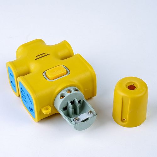 防爆摔不烂地拖插板带指示灯线拖工地插座开关带铜排插孔厚16