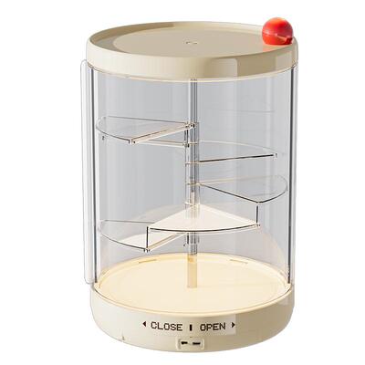 GOTO旋转带灯发光透明手办展示架