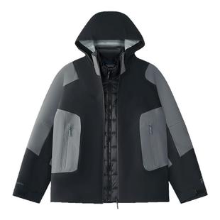 章昊同款FILA FUSION斐乐潮牌羽绒服两件套男2025冬新款宽松外套