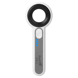 太阳火USB充电高倍60倍手持式便携手机主板芯片维修放大镜K9玻璃镜PCB电子元器件带灯4UV紫灯元件电阻容焊接