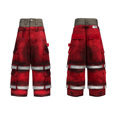 TecNineGroup红消防裤双腰可拆卸