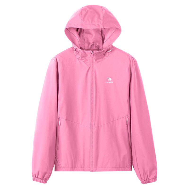骆驼三防连帽防风防水登山外套女