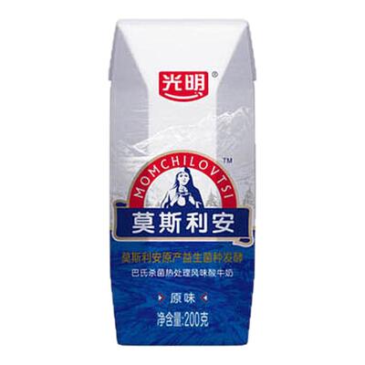 【10月】光明莫斯利安原味酸奶200g*24盒常温风味营养早餐酸奶
