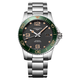 新款浪琴Longines手表康卡斯机械陶瓷外圈防水男表L3.781.4.05.6