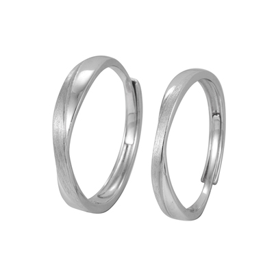 情侣对戒钱万千925纯银戒指