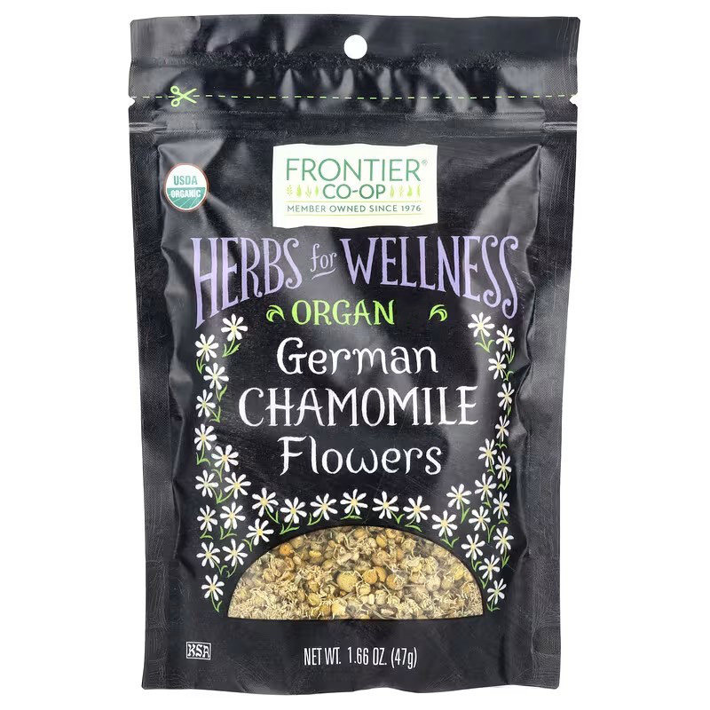 Traditional美国认证TM草本德国洋甘菊花茶整颗舒爽Frontier睡眠
