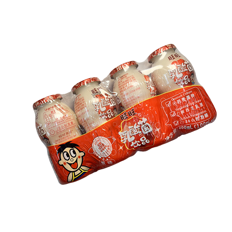 零食好忙旺旺乳酸菌饮品原味新西兰乳源丹麦菌种早餐饭后饮品奶