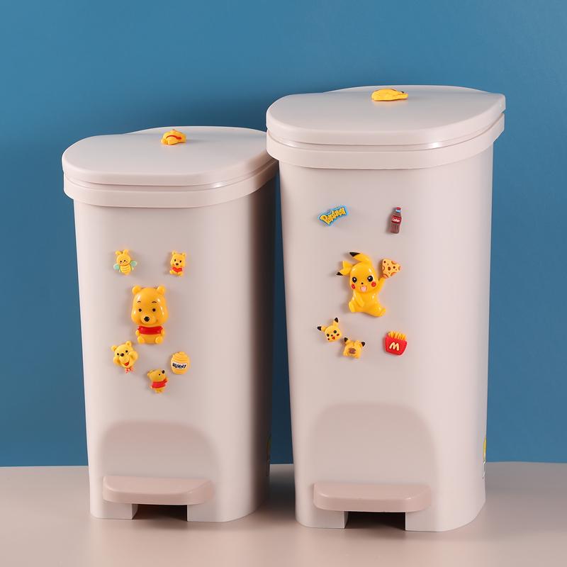 垃圾桶可爱少女心卧室踩脚带盖卡通大号脚踩家用脚踏式客厅卫生间