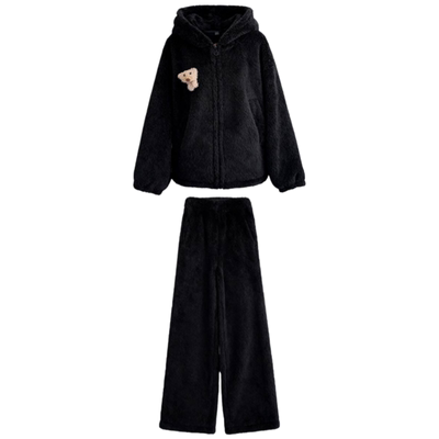 孕妇装冬装套装加绒加厚两件套