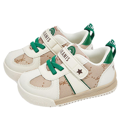 泰兰尼斯学步鞋秋季新款男宝宝面包鞋女童防滑软底帆布婴儿学步鞋