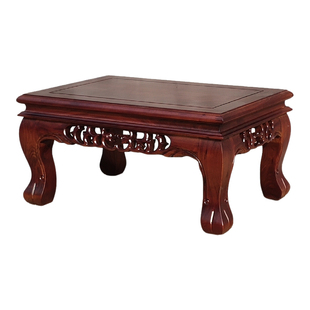 全实木花架盆景底座奇石鱼缸架假山客厅置物架榆木现代简约型底座