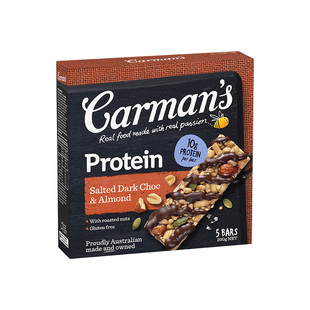 【百补】carman's康澳麦高纤坚果蛋白棒40g*2支代餐澳洲进口零食