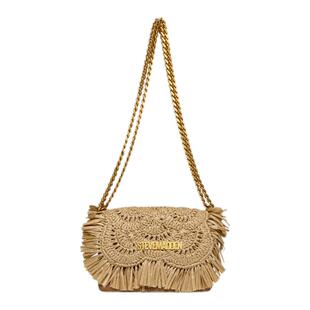 Steve Madden思美登BPALMS26早春焕新流苏草编单肩包腋下包