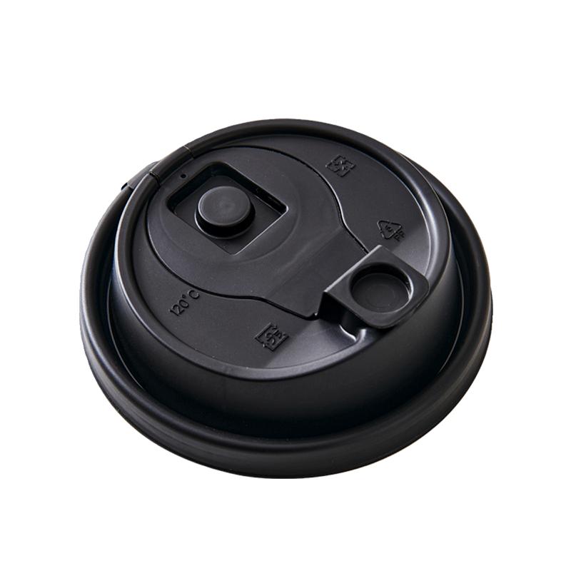 一次性咖啡杯盖90口径连体防漏杯盖外卖奶茶热饮纸杯塑料磨砂杯盖