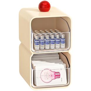 次抛收纳盒防尘化妆品透明抽屉式面膜护肤品精华安瓶香水小样盒子