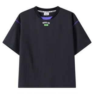 漫画家【凉爽抱石T】儿童T恤原纱防晒凉感速干训练运动短袖T恤