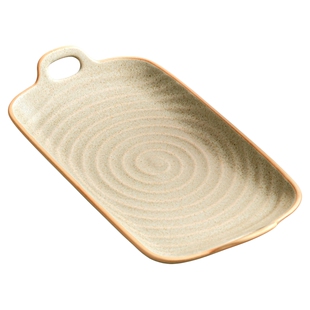 2026年新款盘子平盘浅盘家用高级双耳盘蒸鱼盘陶瓷烤盘冷菜盘商用