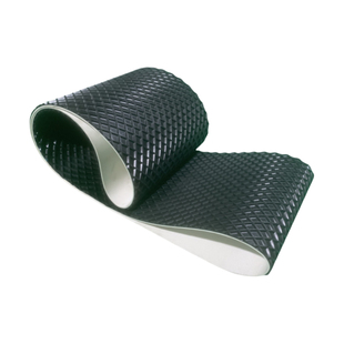 木工砂光机皮带黑色菱形方格输送带小型多片锯皮带耐磨防滑防撕裂