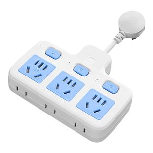 家之念短线多功能插座转换器一转四五面板夜灯定时带厨房排插插头