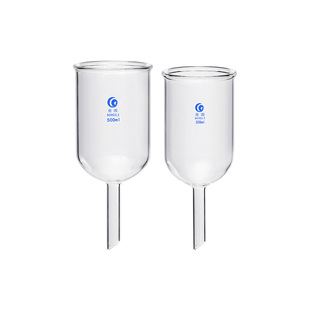 垒固筒形玻璃漏斗 四氟活塞玻璃漏斗圆柱形100ml 200ml 300ml
