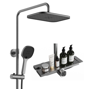 【新品】JOMOO九牧卫浴钢琴按键自动除垢花洒淋浴花洒套装36646