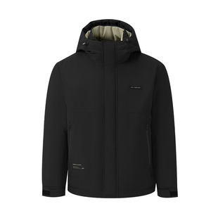HLA/海澜之家商务防风羽绒服男25冬季新款连帽石墨烯里布加厚外套