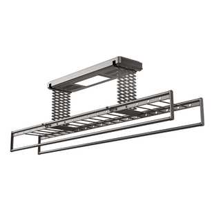 荣事达电动晾衣架大阳台固定直杆遥控升降自动智能家用折叠晒衣架